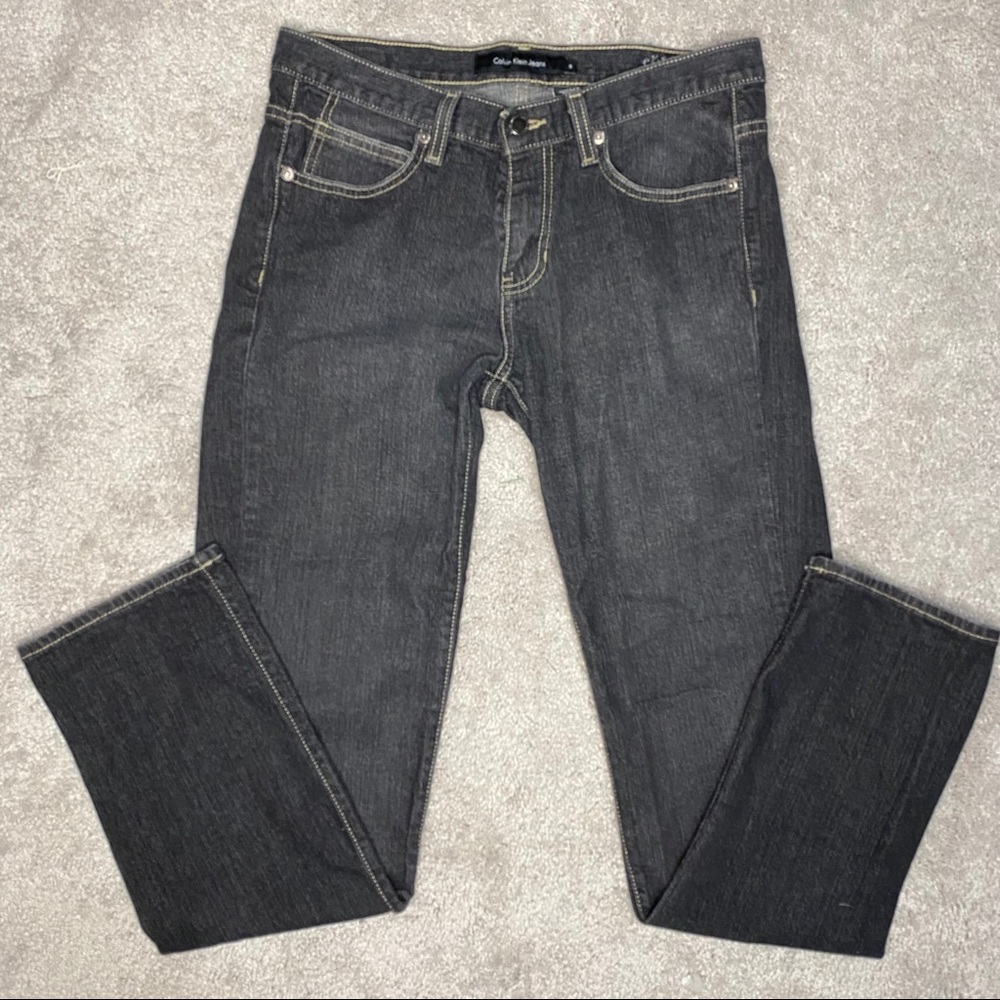 CALVIN KLEIN Black Stretch Skinny Jeans Size 6
